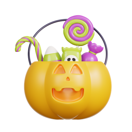 Panier d'Halloween  3D Icon