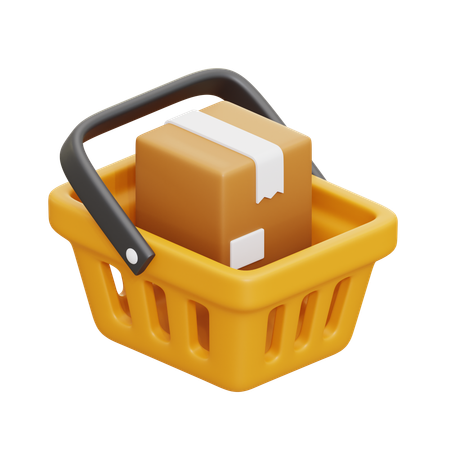 Livraison du panier  3D Icon