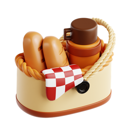 Panier pique-nique  3D Icon