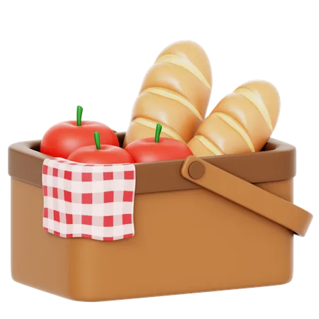 Panier pique-nique  3D Icon