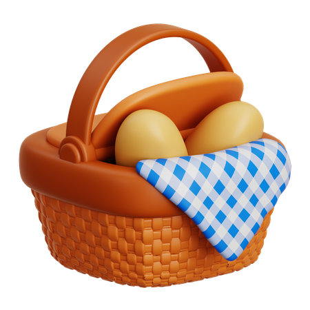 Panier pique-nique  3D Icon