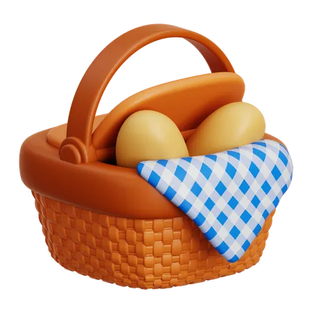 Panier pique-nique  3D Icon