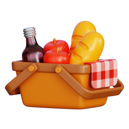 Panier pique-nique  3D Icon