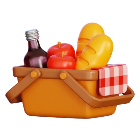 Panier pique-nique  3D Icon