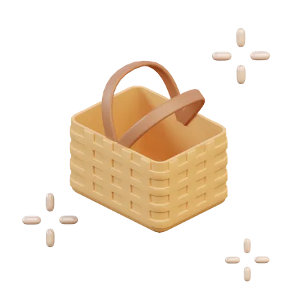 Panier pique-nique  3D Illustration