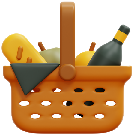 Panier pique-nique  3D Icon