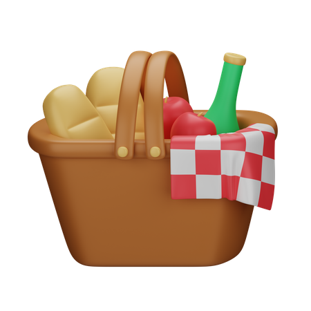 Panier pique-nique  3D Icon