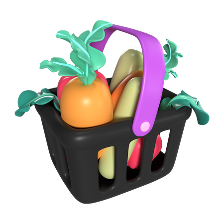 Panier plein  3D Icon