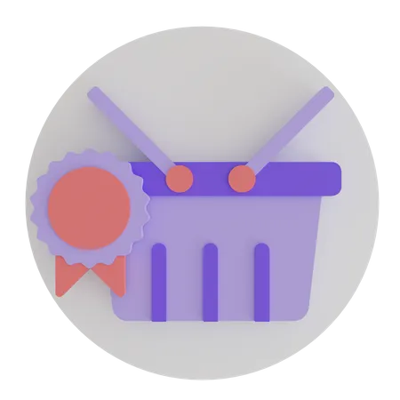 Panier Premium  3D Icon