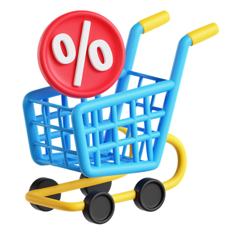Remise sur le panier  3D Icon