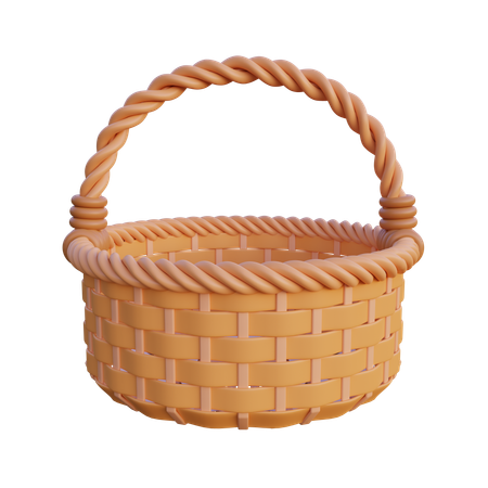 Panier tressé  3D Icon