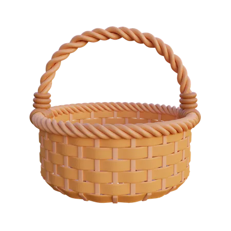 Panier tressé  3D Icon