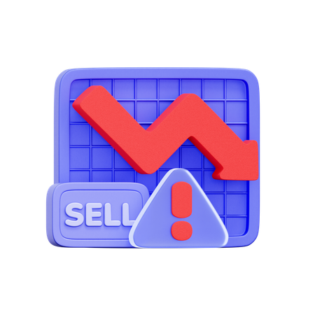 Panikverkäufe  3D Icon
