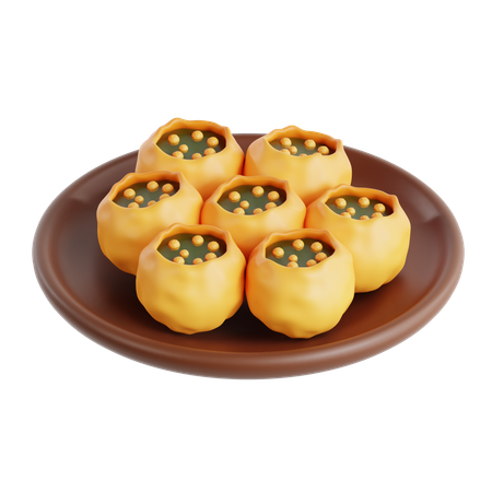 Panipuri  3D Icon