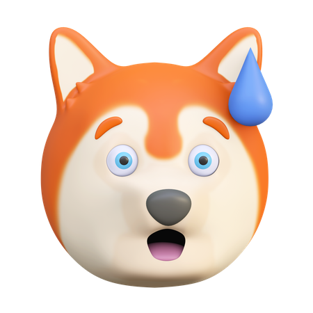 Chien panique  3D Emoji