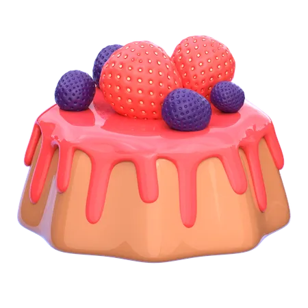 Panna cotta  3D Icon