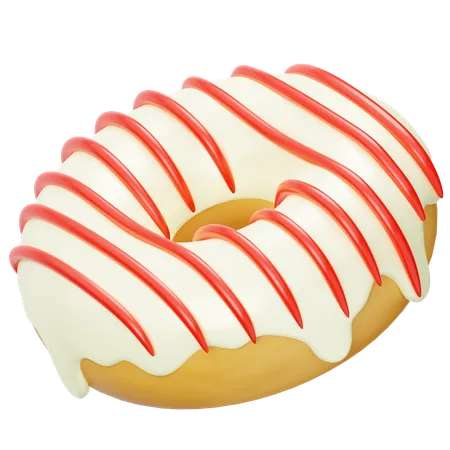 Panna Cotta Donuts  3D Icon