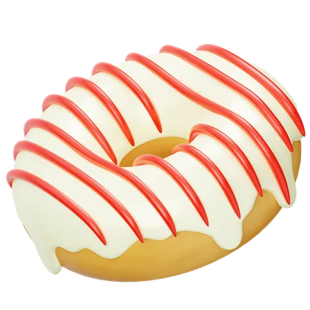 Panna Cotta Donuts  3D Icon