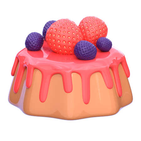 Panna cotta  3D Icon