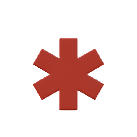Signe d'ambulance  3D Illustration