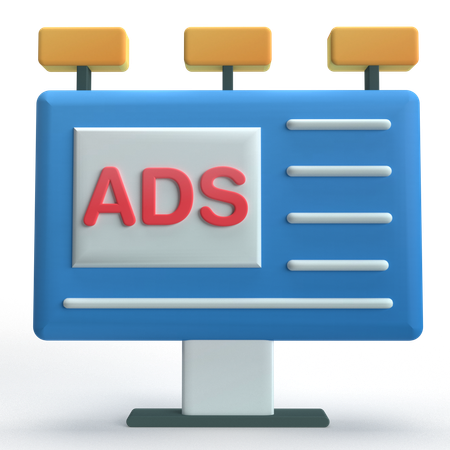 Panneau d'annonces  3D Icon