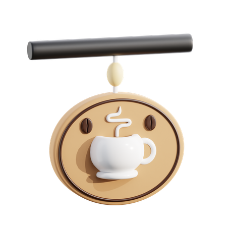 Enseigne de café  3D Icon