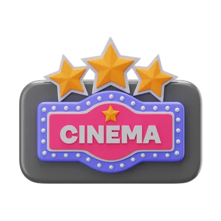 Signe de cinéma  3D Icon