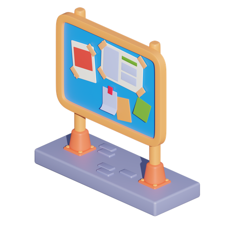 Tableau d'affichage  3D Icon