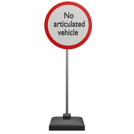 Panneau de signalisation d'avertissement  3D Icon
