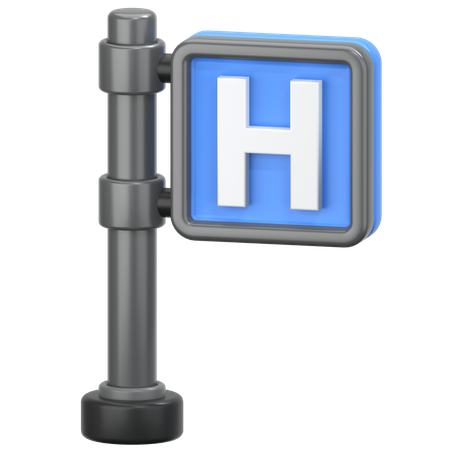 Signe de l'hôpital  3D Icon