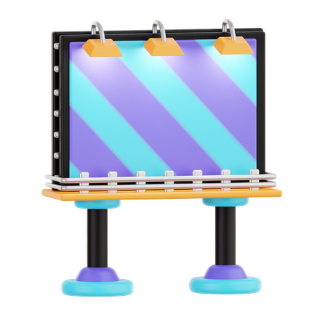 Panneau d'affichage  3D Icon