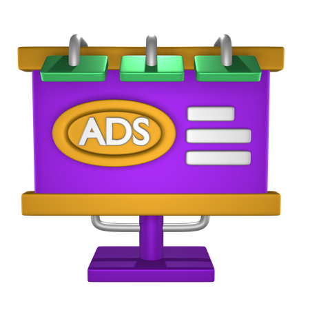 Panneau d'affichage  3D Icon