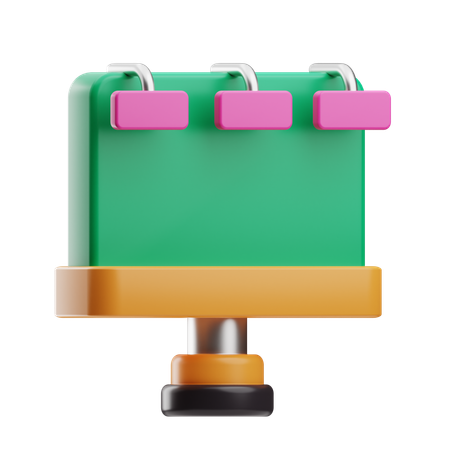 Panneau d'affichage  3D Icon