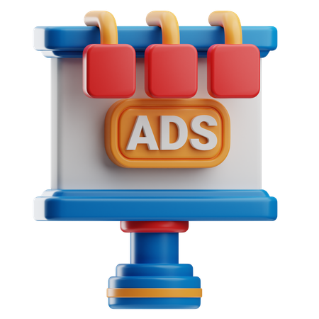 Panneau d'affichage  3D Icon