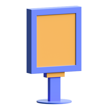 Panneau d'affichage  3D Icon