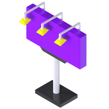 Panneau d'affichage  3D Icon