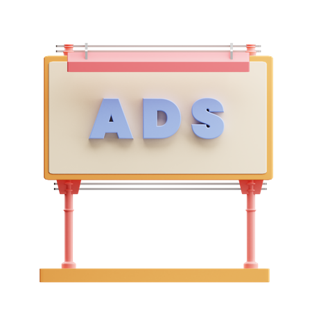 Panneau d'affichage  3D Icon