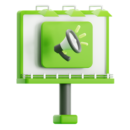 Panneau d'affichage  3D Icon