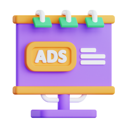 Panneau d'affichage  3D Icon