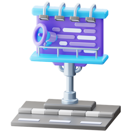Panneau d'affichage  3D Icon