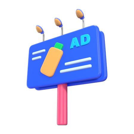 Panneau d'affichage de rue  3D Icon