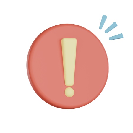 Panneau d'alerte  3D Icon