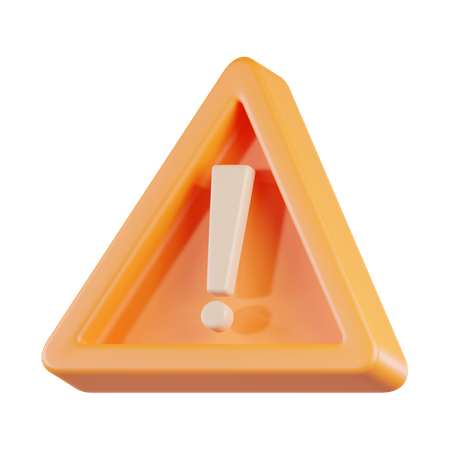 Signe d'alerte  3D Icon