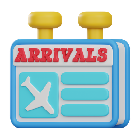 Panneau d'arrivée  3D Icon