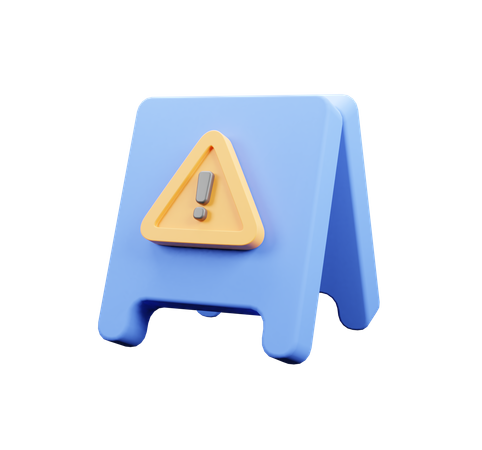 Panneau d'avertissement  3D Icon