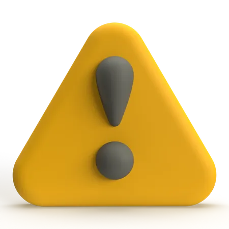 Panneau d'avertissement  3D Icon