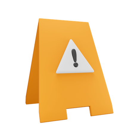 Panneau d'avertissement  3D Icon