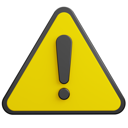 Panneau d'avertissement  3D Icon