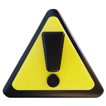 Panneau d'avertissement  3D Icon