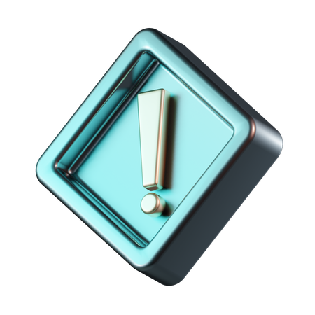 Panneau d'avertissement en forme de losange  3D Icon